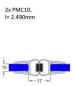 Preview: Magentdichtung für 10mm - 12mm Glas.