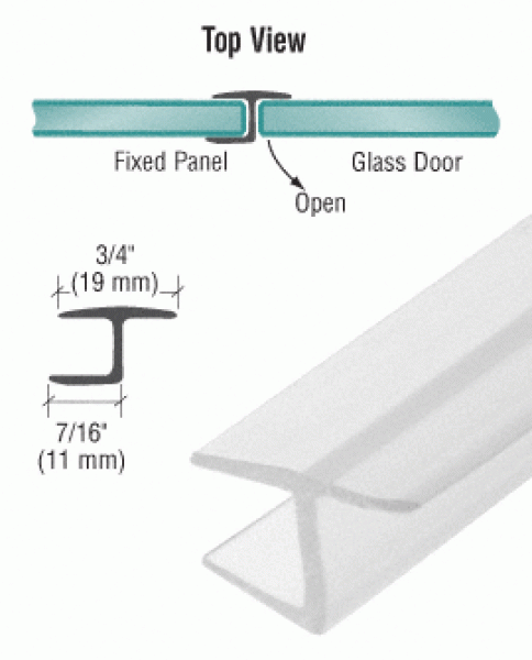 8mm seitliche Glastür Dichtung kaufen